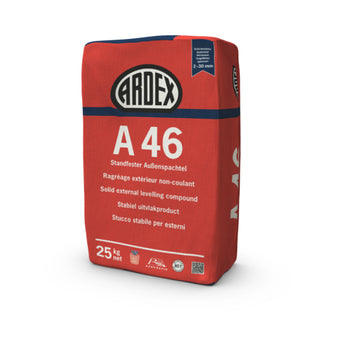 ARDEX A 46 Standfester Außenspachtel, Pulverspachtel, 25 kg