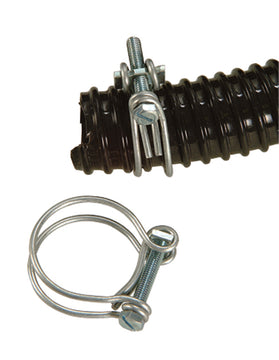 Outside Living Schlauchschellen Metall, silber, verstellbar 25–29 mm, 2 St