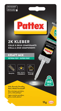 Pattex Kraft Mix Extrem Fest 12 g Spritze (gelblich transparent)