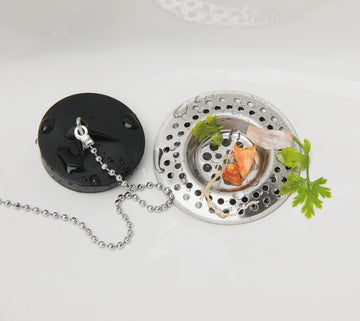 WENKO Abfluss-Siebe 2er Set aus Edelstahl, rostfrei, 2 Stück