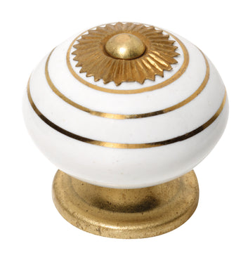 HSI Möbelknopf Hypnose gold aus Keramik, Ø 40 mm