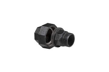 DOLLE PIPE AG/IG Connector Verbindungsstück schwarz, Eisenrohrsystem