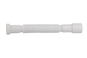 Schütte Flex-Anschlussrohr KST 1 1/2" IG x 40/50 mm weiß, 340–900 mm