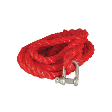 UNITEC Abschleppseil aus Polypropylen, rot, 3,5 t, 2 Karabiner