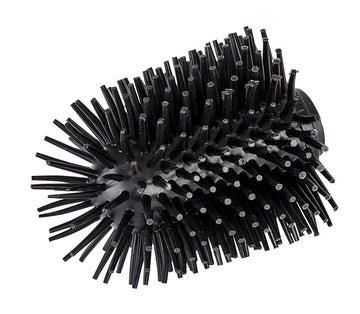 WENKO Ersatz-Bürstenkopf Silikon, schwarz für WC-Garnituren (Ø 7,5 cm)