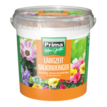 PRIMA Balkondünger Depot Eimer 1 kg NPK 24+8+16 100% umhüllt LZD