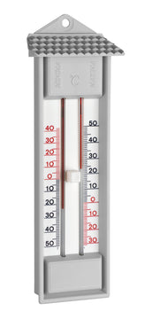 TFA Thermometer außen, quecksilberfrei, grau, analog
