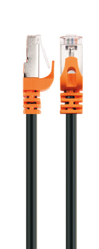Schwaiger Netzwerkkabel CAT7 S/FTP 10 m orange/schwarz, Innen