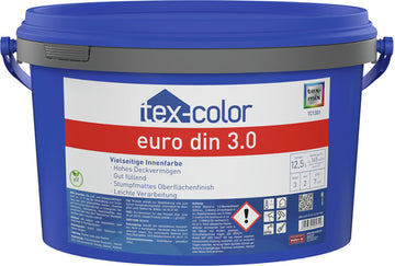 MEFFERT Tex-Color Innenfarbe Euro 3.0 Wandfarbe, TC1301, 12,5 l