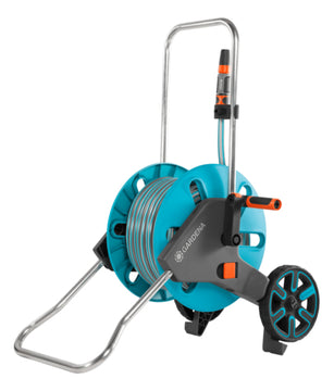 GARDENA Schlauchwagen AquaRoll M Set (blau/grau) mit 20 m Schlauch