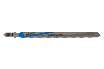 Wolfcraft Stichsägeblatt HSS mit T-Schaft, Nutzlänge 110 mm, Zahnteilung bis 1,2 mm