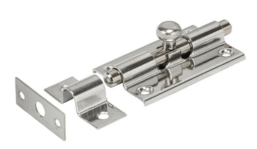 VORMANN Grendelriegel mit Schlaufe aus rostfreiem Edelstahl, 55 x 35 mm