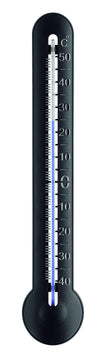 TFA Thermometer innen & außen, schwarz, Kunststoff-Anzeige