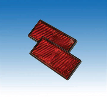 Inter-Union Heckreflektor eckig 95 x 38 mm, Schrauben & Kleben, rot