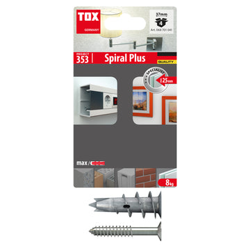 TOX Spiral Plus Gipskartondübel-Set 37-4 inkl. Schraube