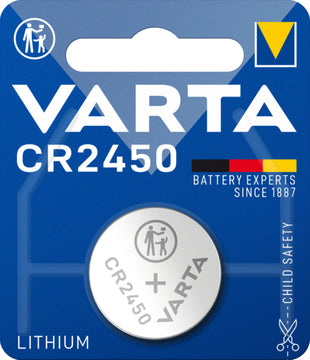 VARTA CR2450 Knopfzelle Lithium, im Blister