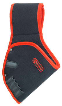 CONNEX Bohrerhalfter schwarz/orange mit Gummizug-Schlaufen