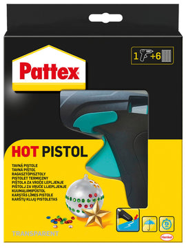 Pattex Hot Pistol Heißklebepistole Set, 1 Pistole + 6 Sticks