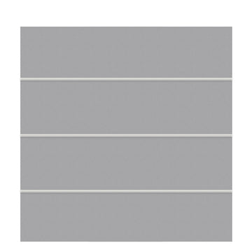 TraumGarten Zaun-Set BOARD XL titangrau – Grundelement 1800×1800 mm
