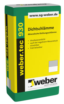 weber Dichtschlämme grau, Dickbeschichtung & Dichtschlämme 25 kg