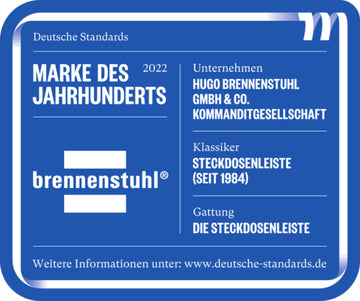 brennenstuhl estilo Eck-Steckdosenleiste schwarz, 4-fach mit 2xSchuko/2xEuro/2xUSB