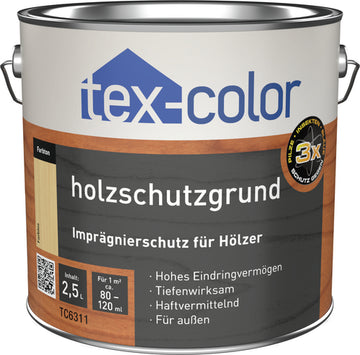 Tex-Color Holzschutzgrund farblos TC6311, Grundierung für außen