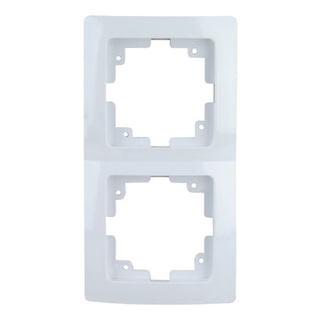 UNITEC Abdeckrahmen 2-fach ultraweiß Monaco Serie 102