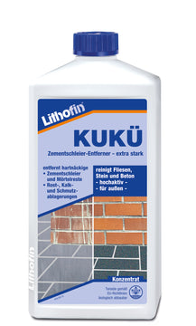 Lithofin KUKÜ Zementschleierentferner Reiniger & Entferner Konzentrat, 1 l