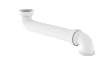 Schütte Raumspar-SP-Ablaufbogen KST weiß, 1 1/2" IG x 1 1/2" AG