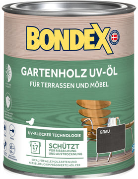 Bondex Holz-Öl UV grau, lösemittelbasiert, 0,75 l