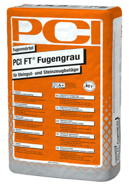 PCI FT-Fugengrau silbergrau Nr.16 Fugenmörtel für Steingut/Steinzeug, 25 kg