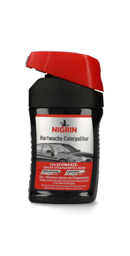 NIGRIN Hartwachs-Colorpolitur schwarz, 300 ml für schwarze Lacke