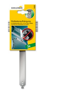 Schellenberg Rollladenaufhängung Mini, silber, Zubehör (3 Stück)