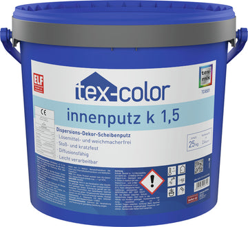 Tex-Color TC4501 Innenputz weiß, Kratzputz pastös, 25 kg