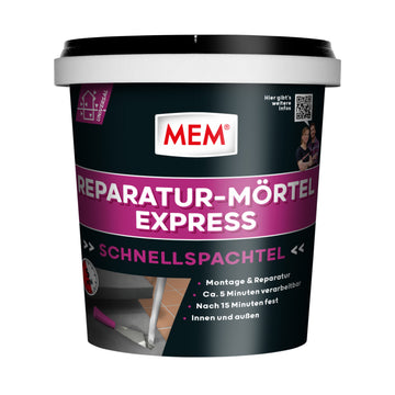 MEM Reparatur-Mörtel Express, 1 kg, Schnellmörtel für innen