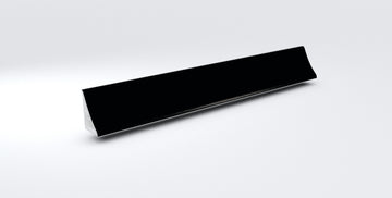 Getalit Plus Wandanschlussprofil A1C in Schwarz, 590x20 mm