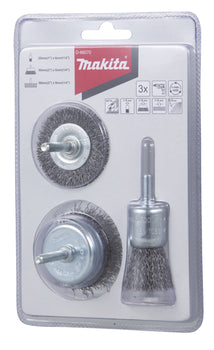 Makita Rundbürsten-Set aus Stahl, 3-teilig D-66070