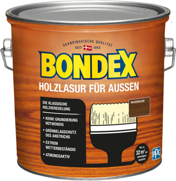 Bondex Holzlasur außen Nussbaum, 2,5 l von PPG Coatings Deutschland GmbH