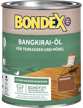 Bondex Öl 0,75 l – Holzschutzöl für Bangkirai, matt (Innen)