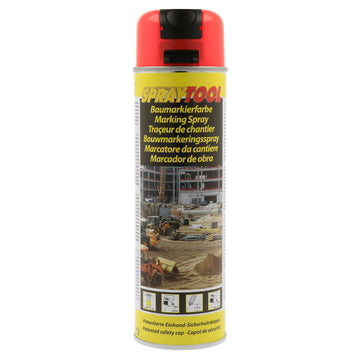 DUPLI-COLOR Markierungsspray leuchtrot, 500 ml Spraytool