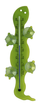 TFA Gecko-Fenster-/Hausthermometer aus Kunststoff, grün – analog