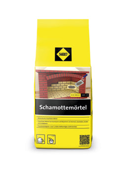 SAKRET Schamottemörtel feuerfest, zum Ausmauern, 5-kg-Sack