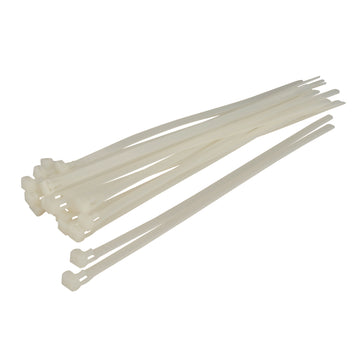 UNITEC wiederlösbarer Kabelbinder, 300 × 7,2 mm, natur (25 Stück)