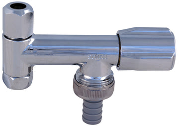 SCHELL COMFORT Geräteventil 3/8" verchromt, für Eckventile, mit Rückflussverschluss