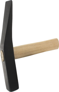 TRIUSO Pflasterhammer 1,0 kg, Berliner/Hamburger Form, Kopf Stahl, Stiel Holz