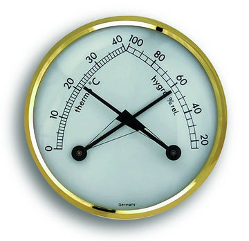 TFA Thermo-Hygrometer mit Messingring, analog