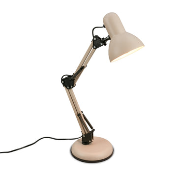 BRILONER Pixa Retro Büro-Tischleuchte beige 25 W (ohne Leuchtmittel)