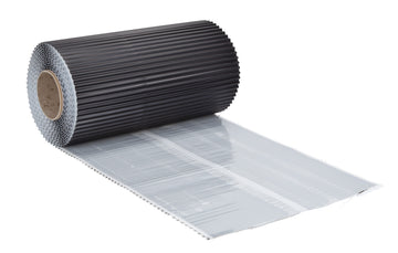 PRIMA WK-ALU-Flex plissiert schwarz, 5 m x 300 mm Aluminium