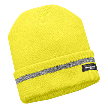 Thinsulate Strickmütze Warn mit Umschlag-Reflektoren, universal