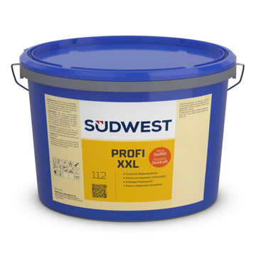 SÜDWEST Profi XXL 9110 weiße Dispersionsfarbe, stumpfmatt, 12,5 l